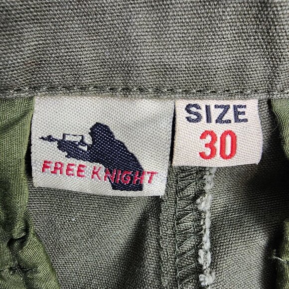 Free Knight Pants Mens 30 Cargo Tactical US Army Military Zipper Olive Green - Picture 5 of 13